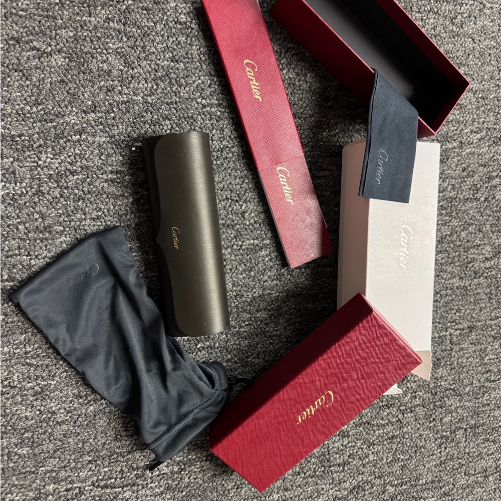 Cartier Black Sunglasses Case